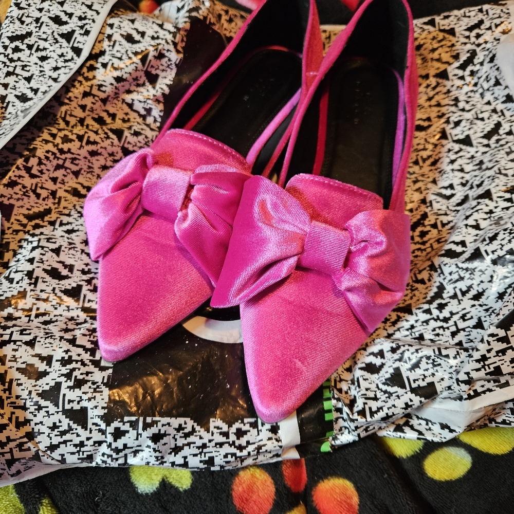 Hot pink party shoes